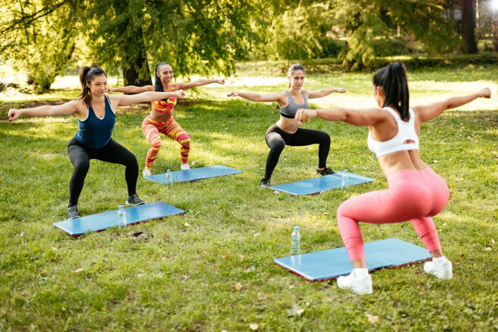 Squats In The Park for Strength Exercises for Women